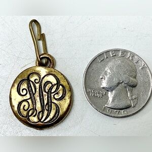 Early 20th Century Antique Gold Filled Monogram Pendant